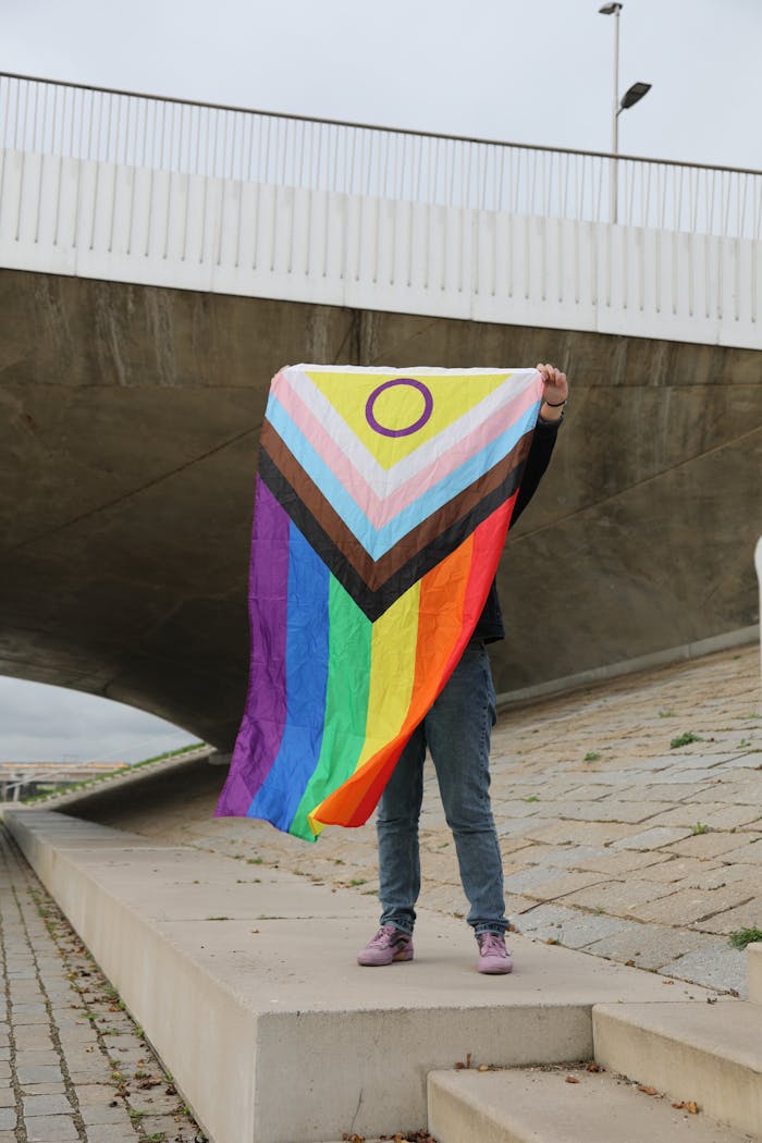 Queer met inclusievlag